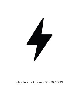 Flash icon vector. Thunder sign