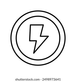 flash icon with white background vector stock illustration