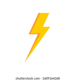 Flash Icon yellow.with a trendy style