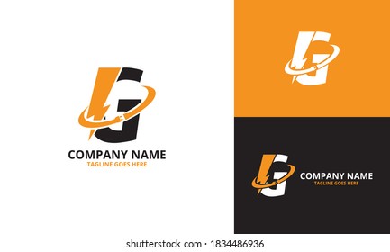Flash initial letter G Logo Icon Template. Illustration vector graphic. Design concept Electrical Bolt With letter symbol. Perfect for corporate, technology, initial , more technology brand identity