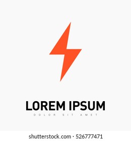 flash isolated minimal single flat icon. Energy line vector icon for websites and mobile minimalistic flat design.