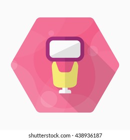 Flash lamp icon , Vector flat long shadow design.