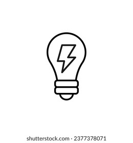 Flash in Lamp Vector Symbol for Websites and Apps. Vector Illustration for web sites, apps, design, banners and other purposes