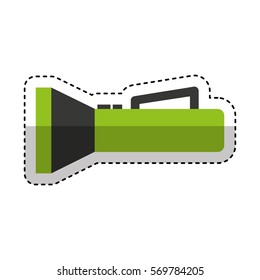 flash lantern isolated icon vector illustration design