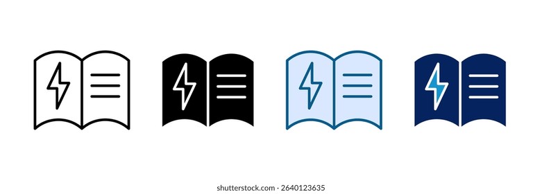 Flash Learning Icon Set Multiple Style Collection