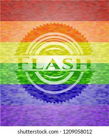 Flash lgbt colors emblem 