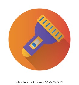flash light block style icon vector illustration design