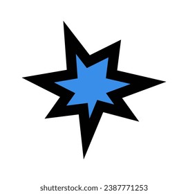 Flash Light Comic Style Vector Illustration