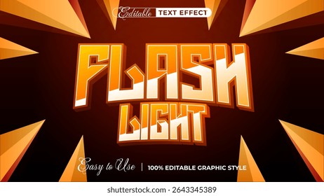 luz de flash - Efeito de texto editável, estilo da fonte