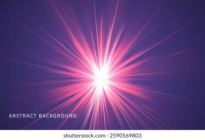 Flash light effects, Flare bright Camera light or sunlight lens, Stars in space, blue ray background shiny highlights, vector shimmering elements glow sparkl