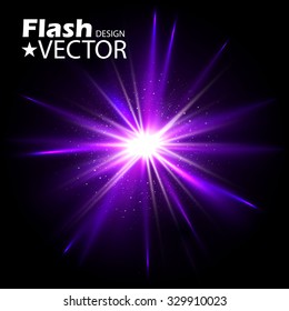 Flash Light. Energy design. Digital Light. Vector Illustration