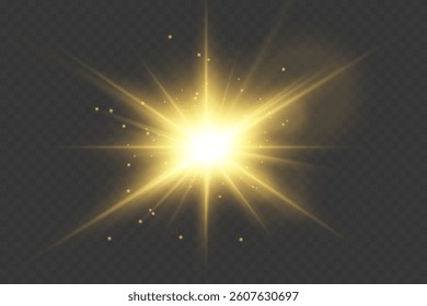 A flash of light and an explosion.