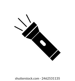 Flash light icon. Flashlight or torch vector flat trendy style illustration on white background..eps