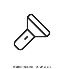 Ícone de luz do flash Vetor de contorno para interface do usuário da Web