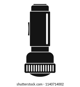 Flash light icon. Simple illustration of flash light vector icon for web design isolated on white background