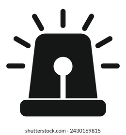 Flash light icon simple vector. Anti terrorist attack. Illegal malware