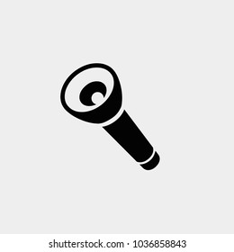 Flash light icon. Vector flash light