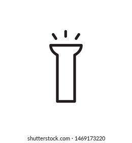 flash light icon vector symbol template