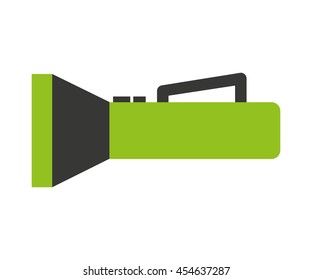 flash light lamp icon graphic isolated vector