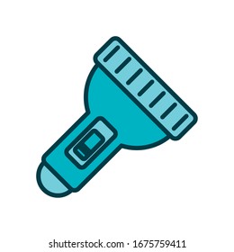 diseño de ilustración vectorial de estilo de línea de luz flash