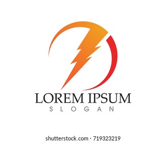 Flash light logo and symbols