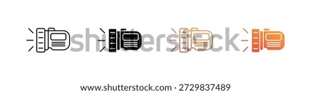 Flash Light Multiple Style Icon Set Collection