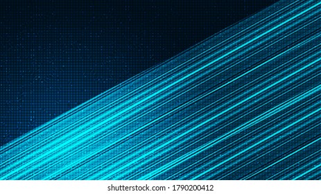 Flash Light on Technology Background,Digital and Connection Concept design,Vector illustration.