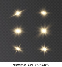 Flash Of Light, A Star On A Transparent Background.Sun, Summer. Light Sunlight Png. Light Burst Of Light Png. Vector	
