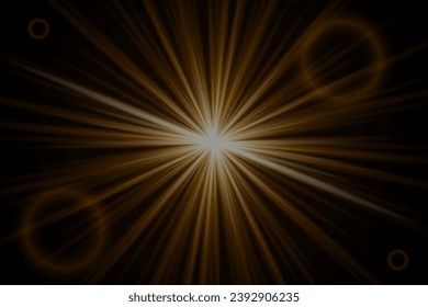 A flash of light that creates a speed effect. The flare of the special effect of an explosion of light.