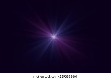A flash of light that creates a speed effect. The flare of the special effect of an explosion of light.