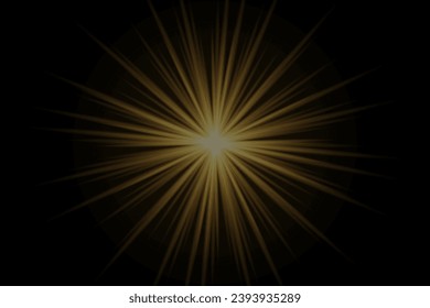 Un destello de luz que crea un efecto de velocidad. El estallido del efecto especial de una explosión de luz.