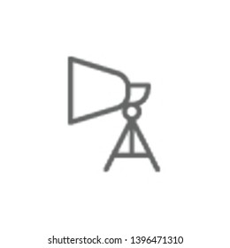 Flash light, theatre icon. Element of theatre icon. Thin line icon for website design and development, app development. Premium icon