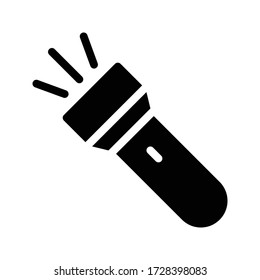 flash light vector glyph flat icon 