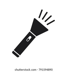 flash light vector icon, flashlight logo template