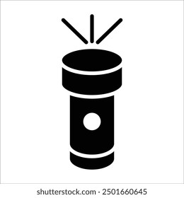 flash light vector icon line template