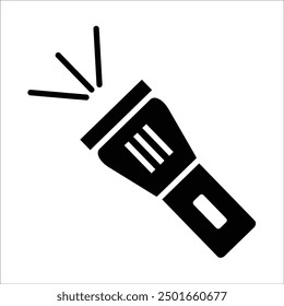 flash light vector icon line template