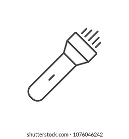 Flash light vector icon. Simple, modern flat vector illustration for mobile app, website or desktop app