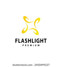 flash light vector illustration flare light bright logo design