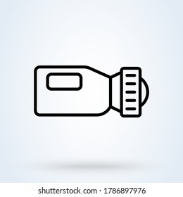 flash light. vector Simple modern icon design illustration.