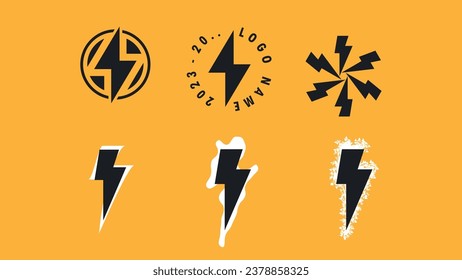 flash lighting logo circle energy