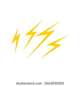 flash lightning bolt design element