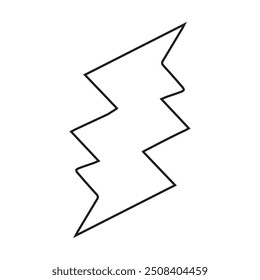 Flash lightning bolt icon. Electric power symbol. Power energy sign, vector illustration, Easily editable