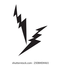 Flash lightning bolt icon. Electric power symbol. Power energy sign, vector illustration, Easily editable