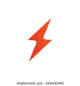 Flash lightning bolt logo design vector template
