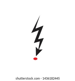 Flash lightning bolt logo design vector template