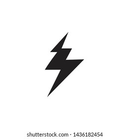Flash lightning bolt logo design vector template