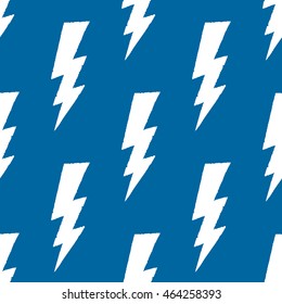 Flash, lightning bolt seamless pattern. Vector illustration