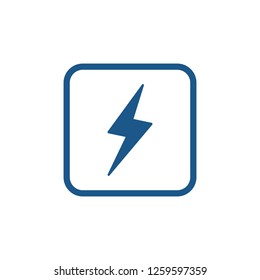 Flash lightning icon sign symbol
