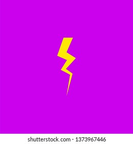 Flash and lightning icon. Thunderstorm bolt sign. Thunderbolt and electricity symbol.