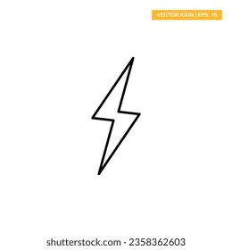 Flash, lightning icon vector design illustration